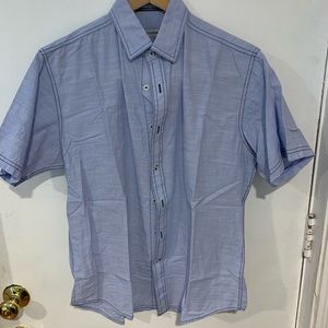 James Campbell blue short sleeve shirt
